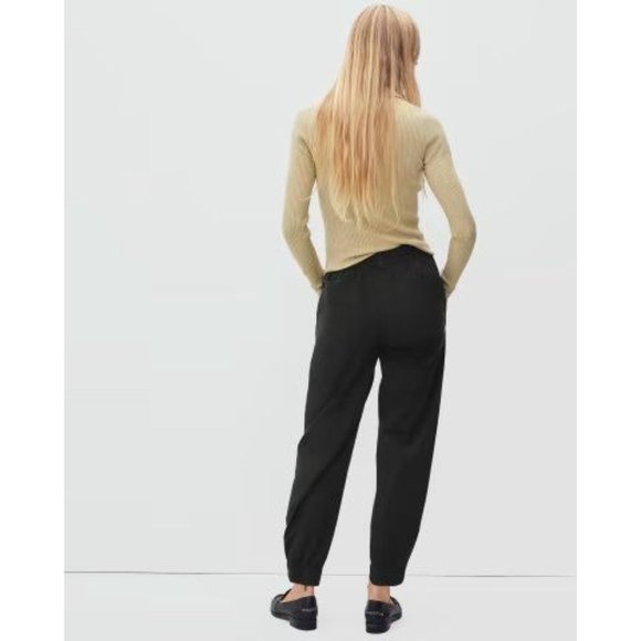 Everlane The Easy Jogger Pants Drawstring Pockets Black XXS - Picture 3 of 9